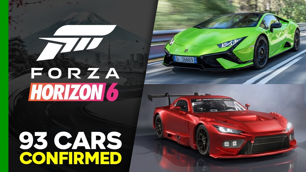 Forza Horizon 6 - The 93 CARS CONFIRMED CAR LIST | FH6