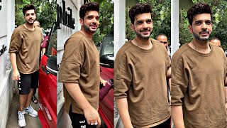 Karan Kundrra After Gym In Juhu , Amyra Dastur Lunch At Restaurant In Juhu @akpaps6215