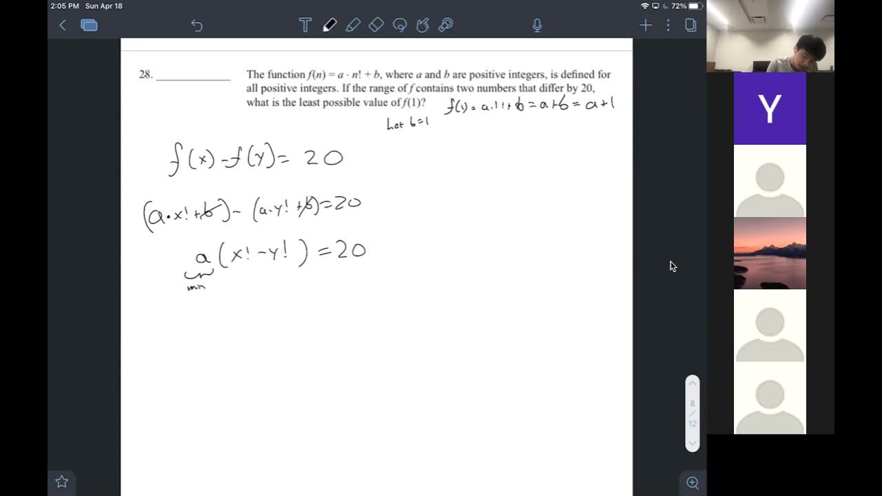 2016 MathCounts State Sprint round 28 YouTube