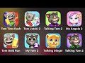 Tom Time Rush, Tom Jetski 2, Talking Tom, My Angela 2, Tom Gold Run, My Tom 2, Talking Ginger