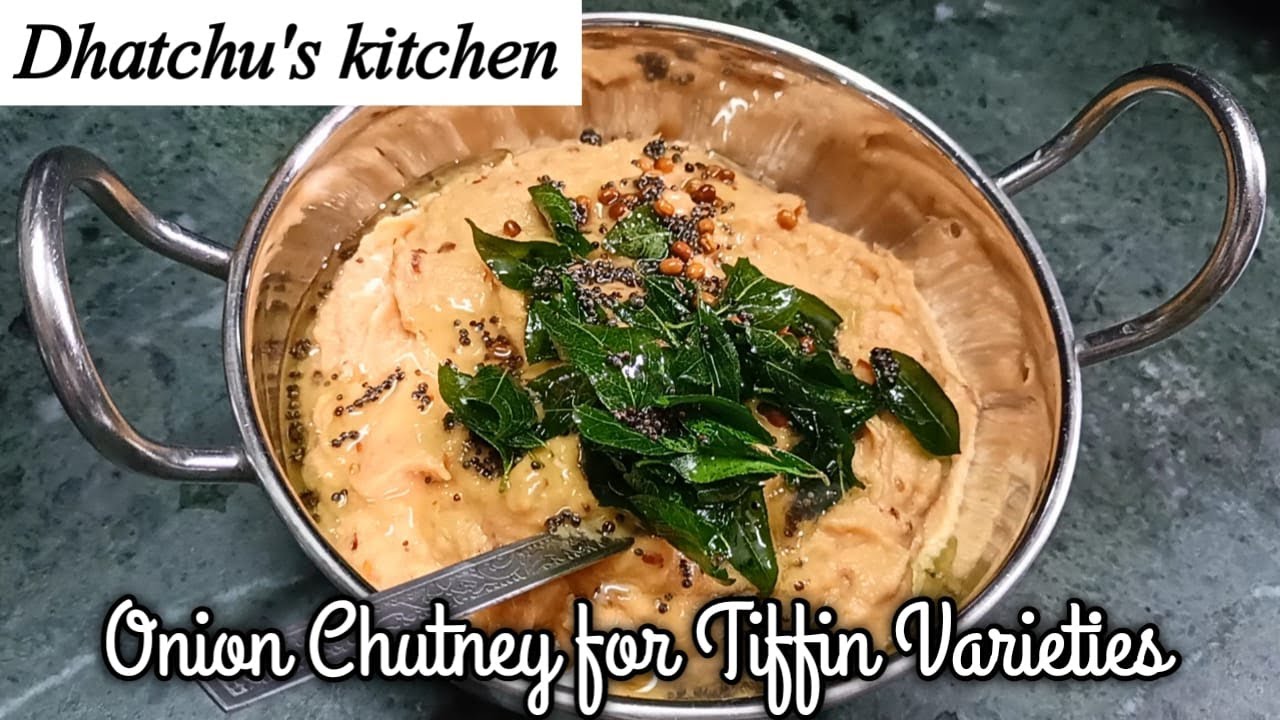 How to make Onion Chutney for Tiffin Varieties Tasty and easy Side