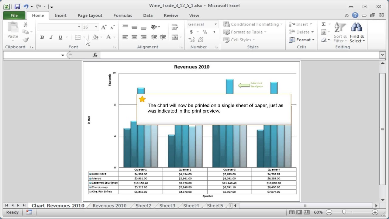 How To Print A Chart In Excel 2010