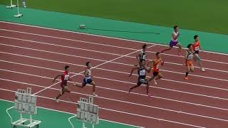 20190831ジュニアオリンピック陸上福岡県最終選考会 男子B100m決勝
