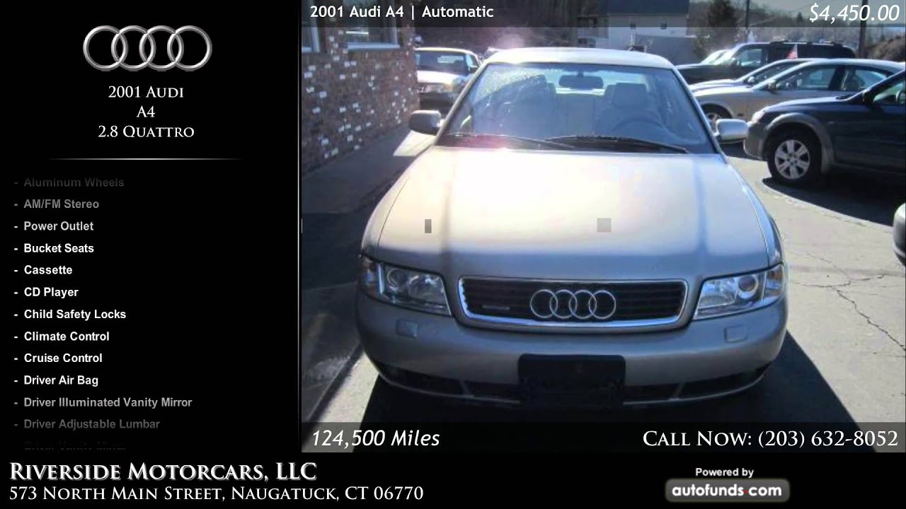 Used 2001 Audi A4 | Riverside Motorcars, LLC, Naugatuck, CT
