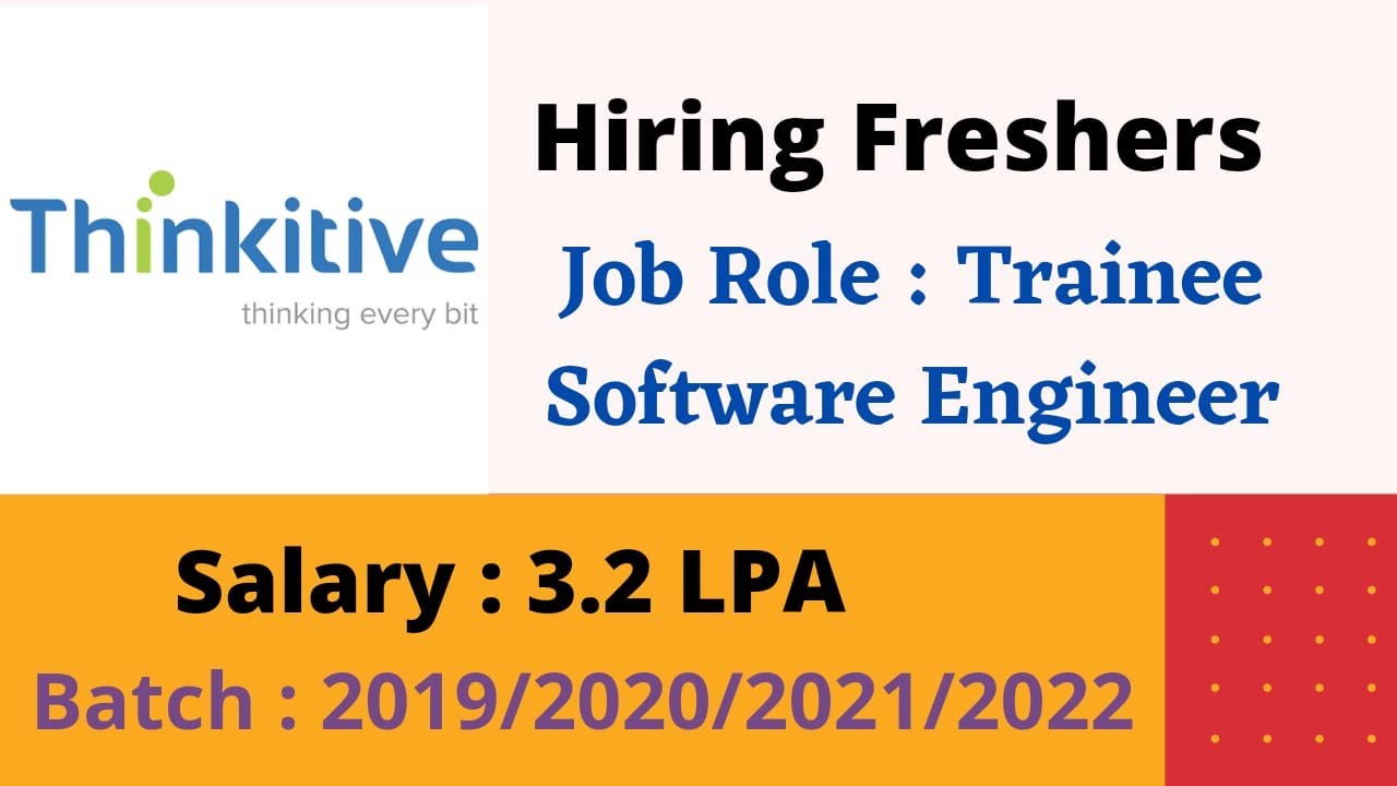 Thinkitive Off Campus Hiring Freshers for the Role of Trainee Software ...