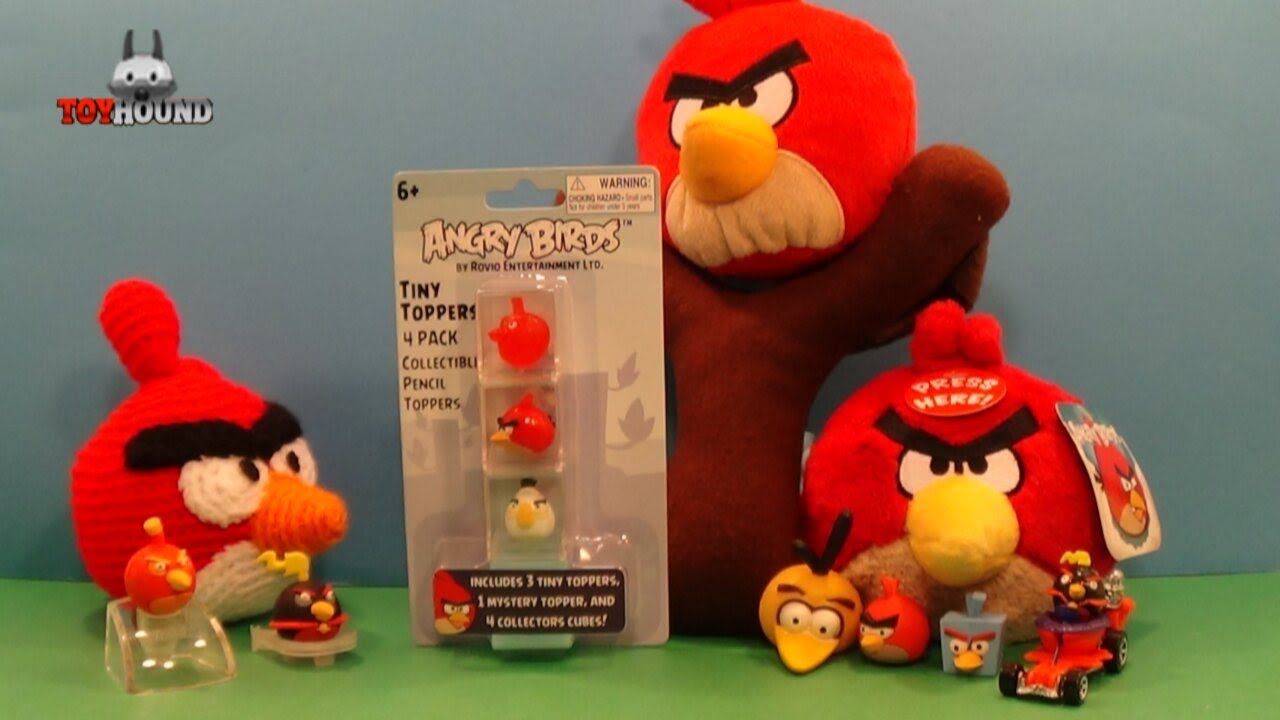 Angry Birds Space Tiny Toppers 4 Pack 1 Mystery Topper Pencil Topper 