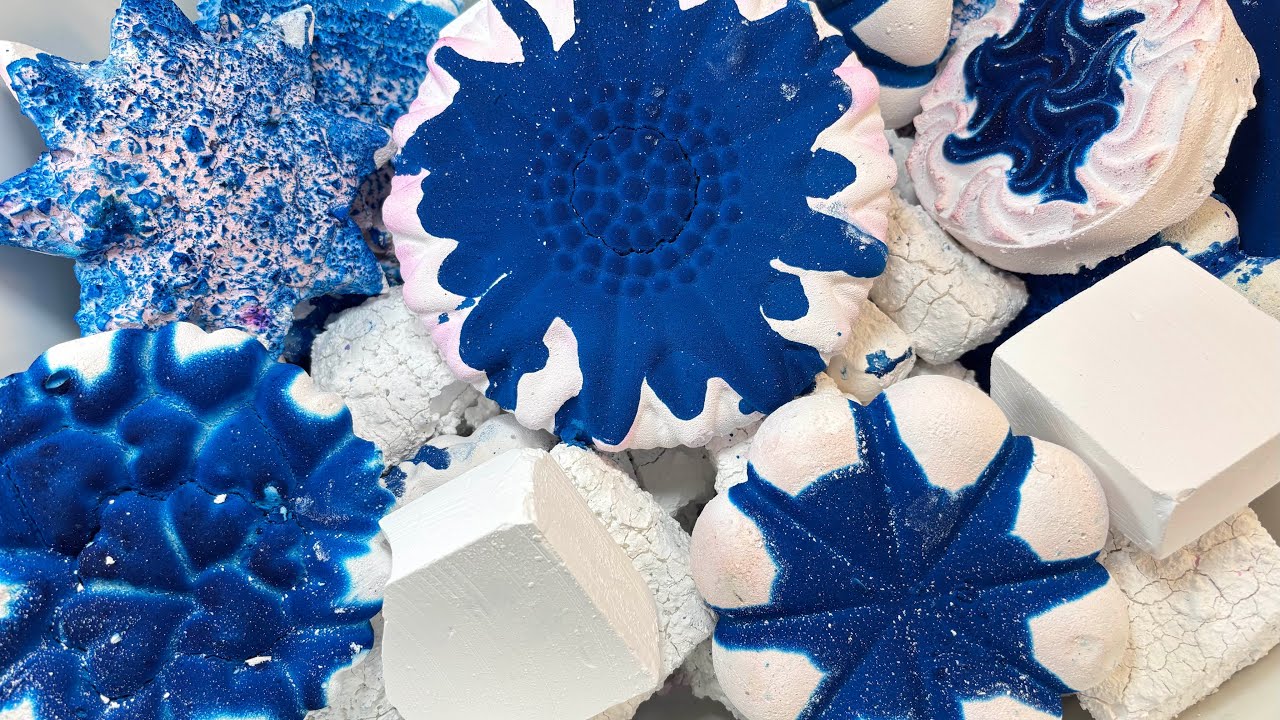 Blue Pasted with White Reforms | Oddly Satisfying