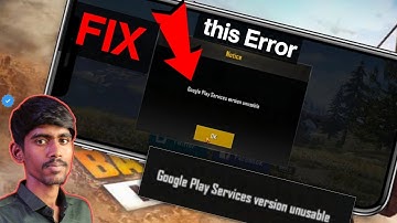 Fix Google Play Services version unusable problem bgmi | Google Play Services version too low Bgmi