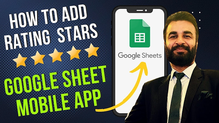 How do you add star ratings in sheets?