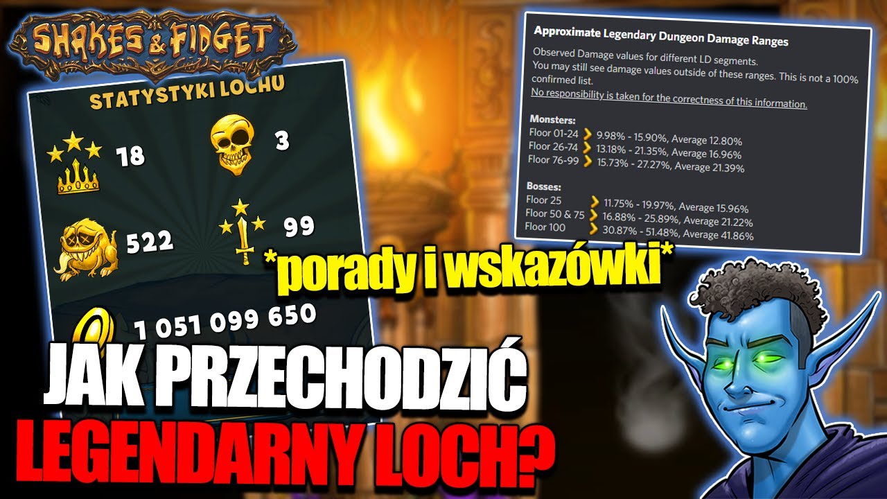 ⭐ JAK PRZECHODZIĆ LEGENDARNY LOCH / PORADY I WSKAZÓWKI ⭐ SHAKES & FIDGET ⭐ N3UTR4L ⭐