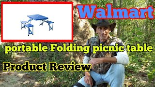 Suitcase portable Folding picnic table from Walmart