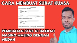 Contoh Cara Membuat Surat Kuasa Pembuatan STNK Di Kantor Samsat Terdekat