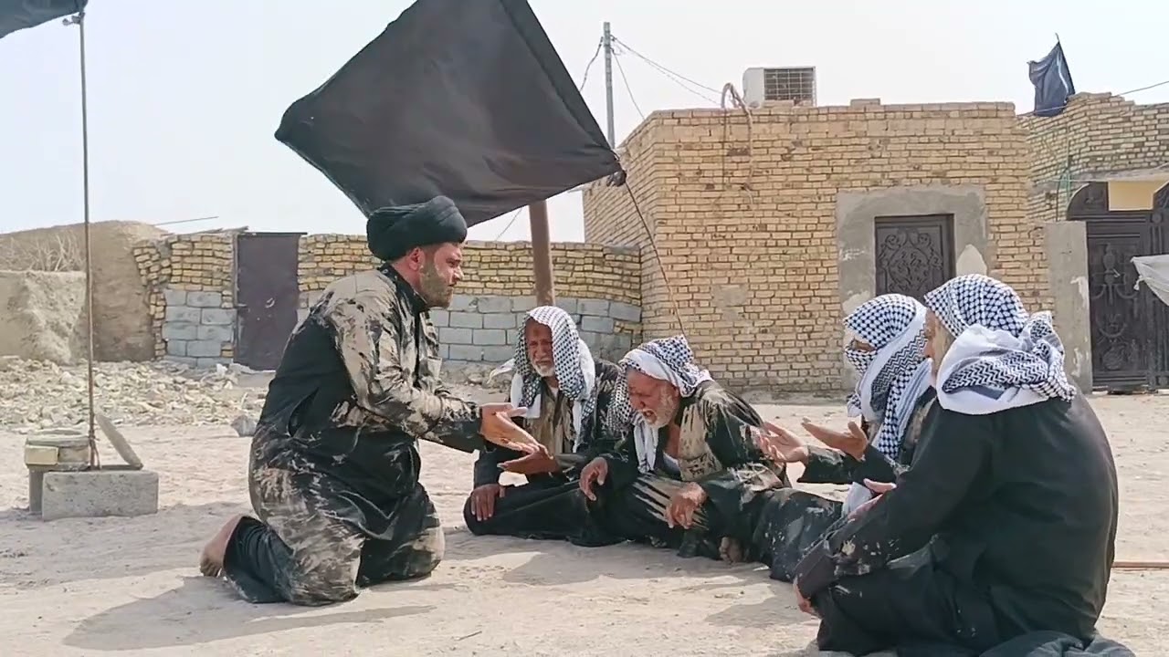 في عصر التاسع محرم بحضور ناعي العقيله سيد عباس الموسوي واصحاب الدمعه الحسينية سيددخيل—عشيرة الهصاصره