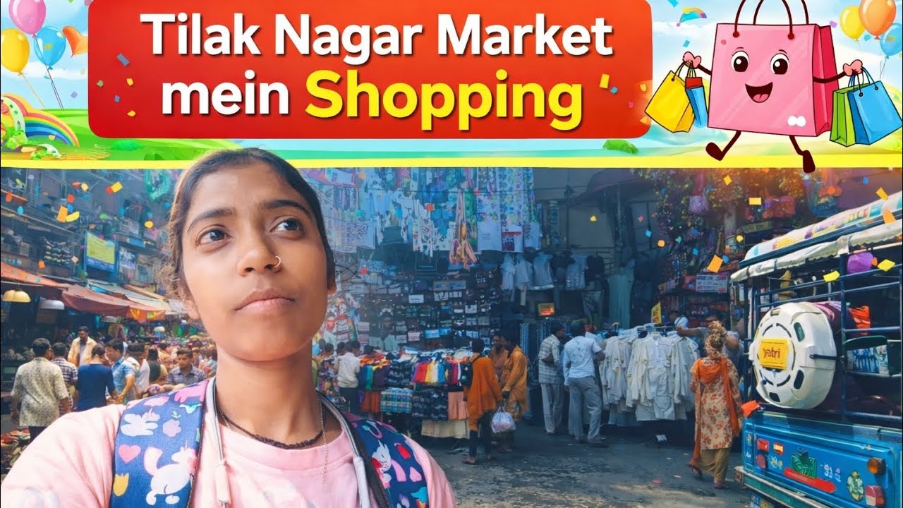 Tilak nagar market me shopping❤️❤️