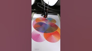 Mixing colors with pen plotter #generativeart #satisfying #plotter #artist #generative
