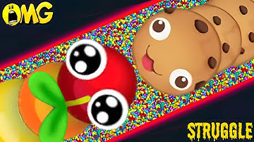 snake.io🐍Rainbow snake skin🐍Rainbow snake party,Zero to Hero gameplay🐍Snake Struggle