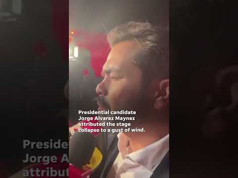 Nine people were killed when a stage collapsed during an election campaign event in Mexico #Shorts