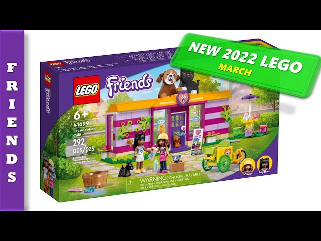 NEW LEGO FRIENDS 2022 Pet Adoption Cafe 41699 - YouTube