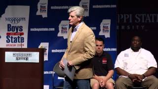 MS Boys state 2015 - Mississippi Governor Phil Bryant