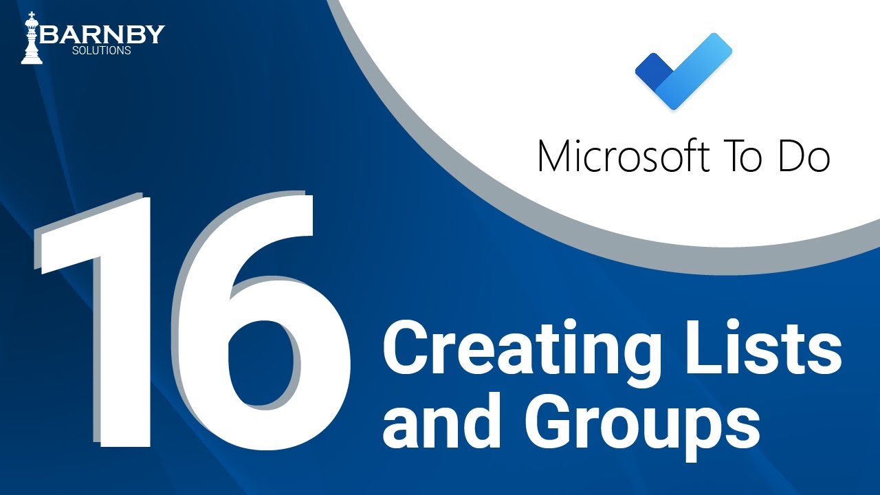 16 | Creating Lists and Groups - YouTube