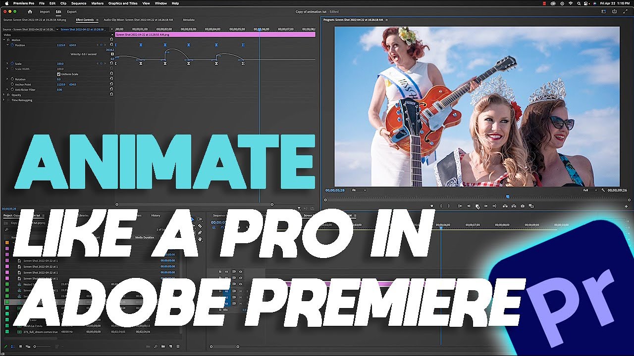 Learn to Animate like a Pro In Adobe Premiere Pro - YouTube