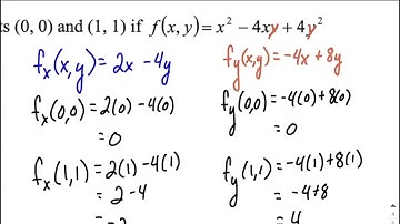 Partial Derivatives | Evaluate