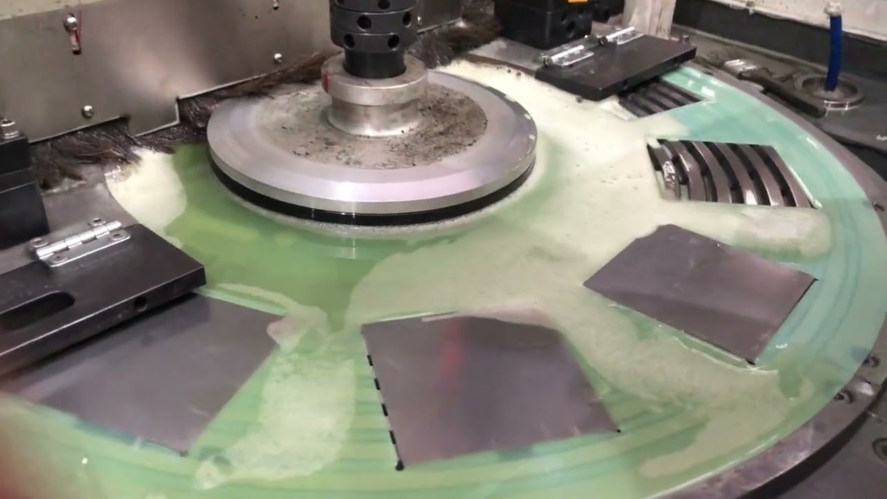 Continuous grinding machine for SiC Plate,remove large thickness high precision flatness parallelism