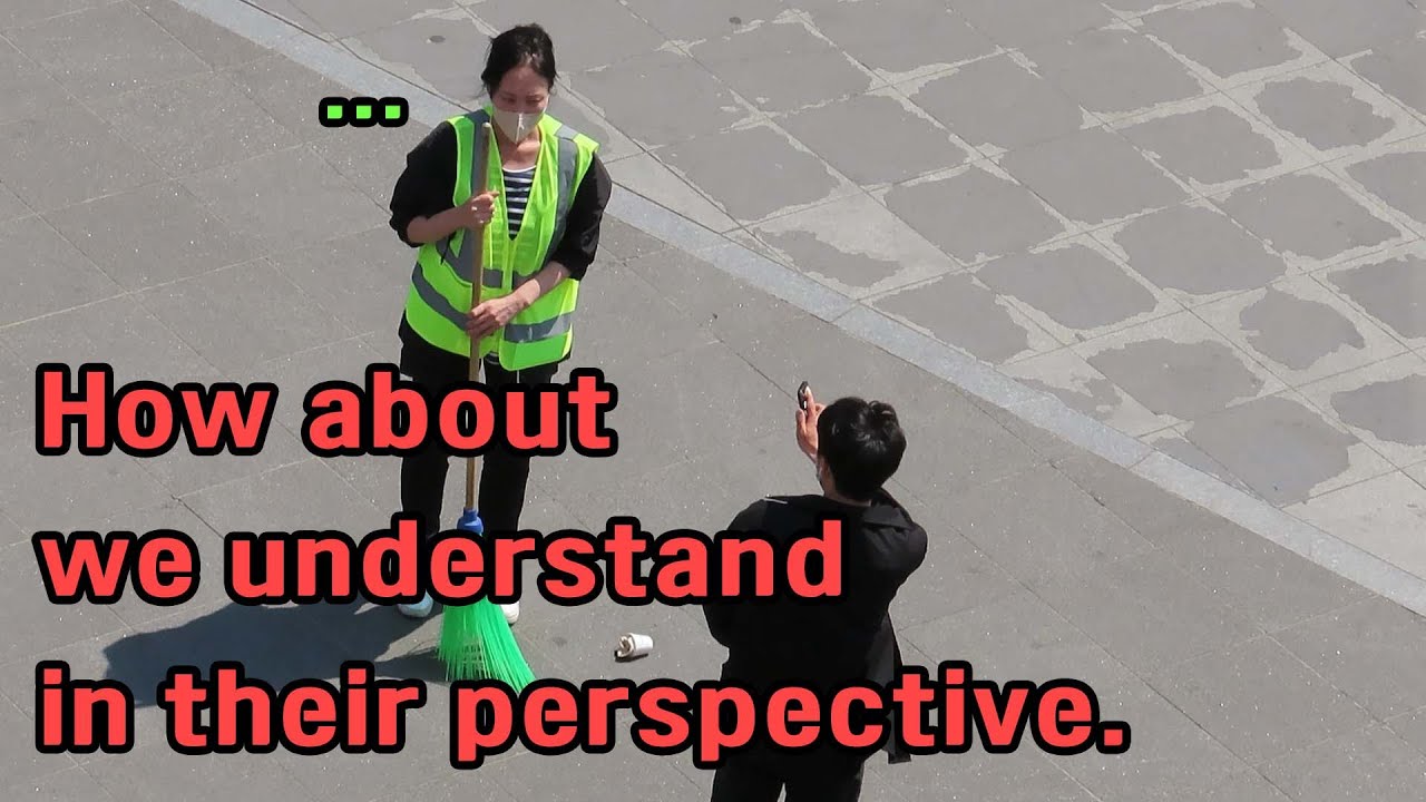 What would you do when someone is throwing trash and talking rudely to the sanitation worker?