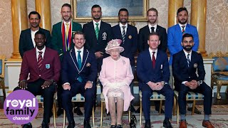 The Queen and Duke of Sussex meet cricket captains ahead of World Cup screenshot 5