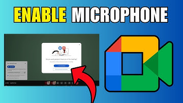 How To Enable Microphone in Google Meet - New Method