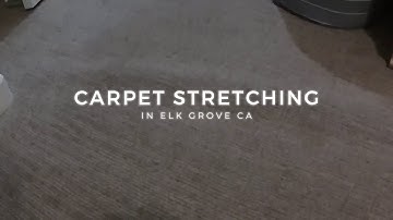 Loop Pile Carpet Stretching In Elk Grove CA - Before & After