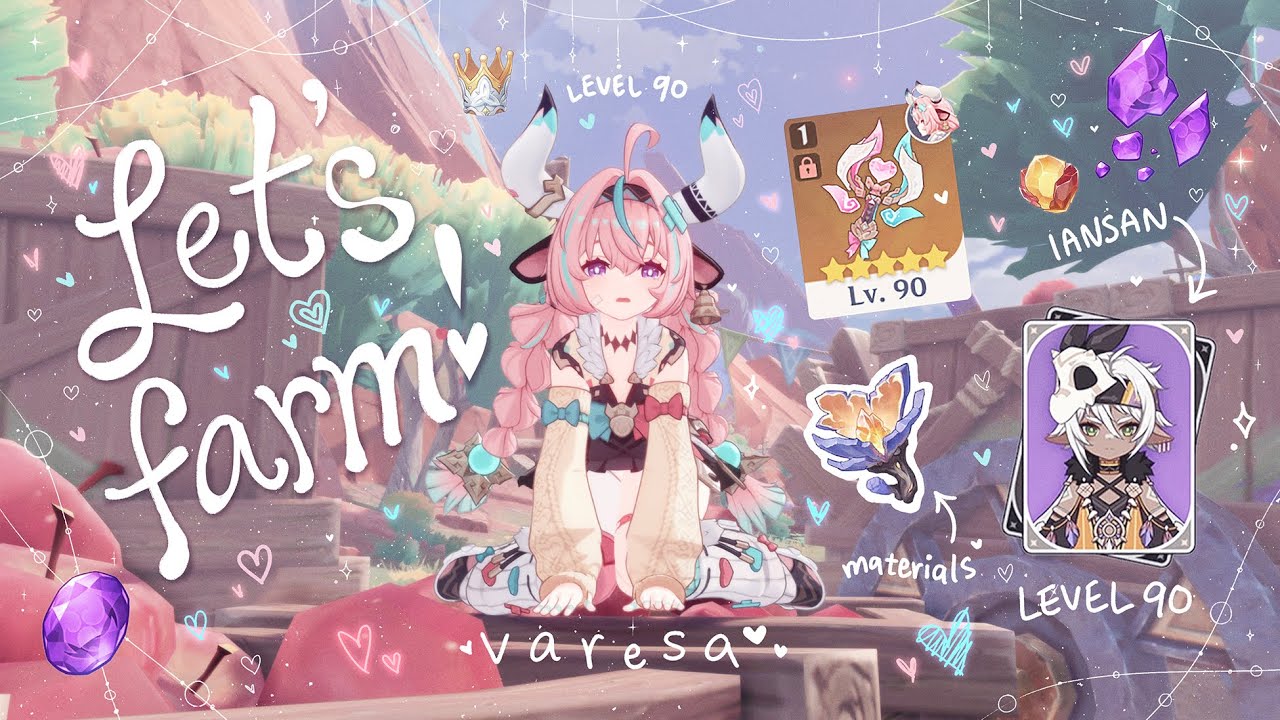 10 days of prefarming & building for varesa ʚ♡⃛ɞ iansan ‎⋆ ˚ ⁺˖🐮♡𓈒ㅤׂ what a cute character💗𝜗᭪₊˚⭒˚