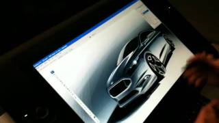 Ford Fusion Designer Dillon Blanski sketches on Cintiq