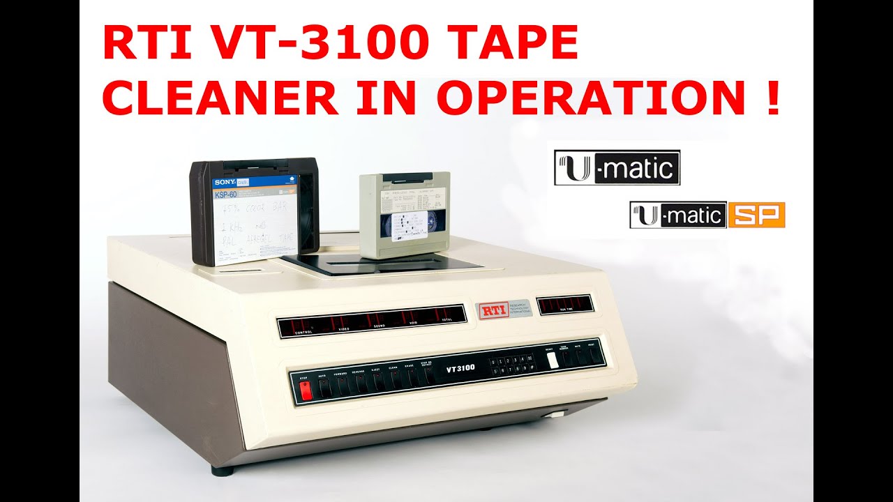 RTI VT 3100 Umatic videotape cleaner YouTube