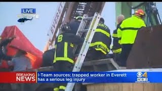 I-Team: Worker trapped at Everett scrap yard has serious leg injury