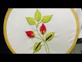 Most beautiful hand embroidery design | Beautiful flower embroidery.