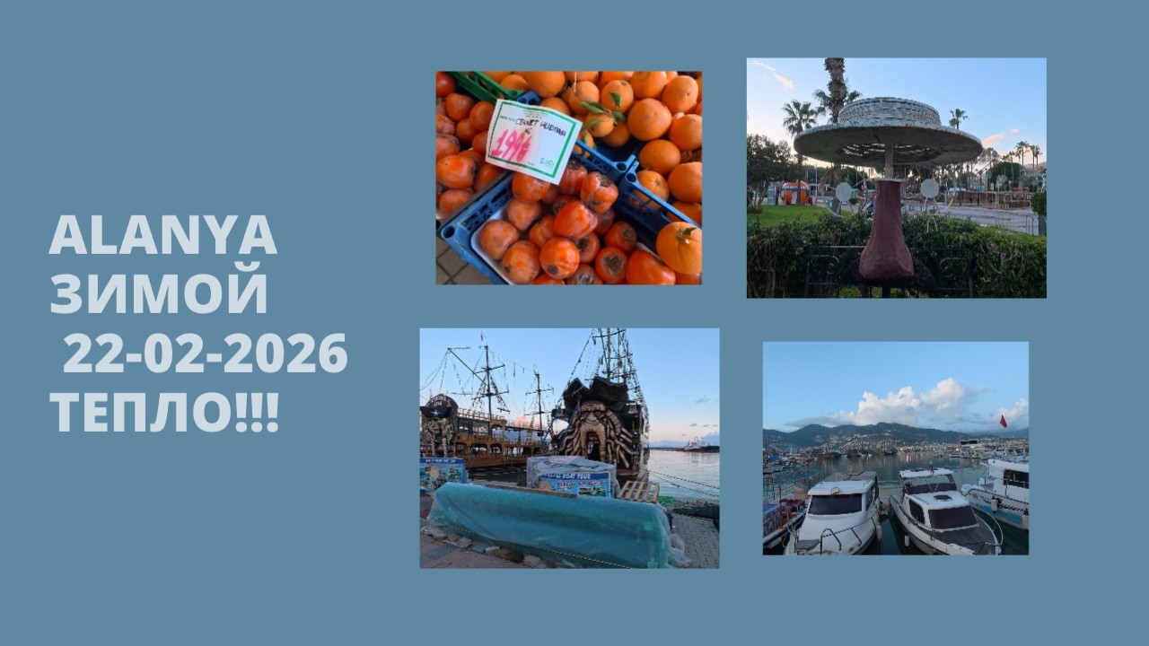 ALANYA ТУРЦИЯ АЛАНЬЯ 22 ФЕВРАЛЯ 2026 БЛОГ ВЛОГ ВЛОГОБЛОГ ЯНЕБЛОГЕРА ROMKA ROKER АЛАНЬЯ