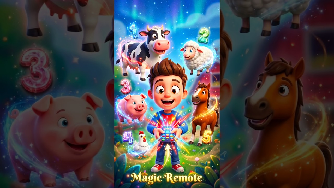 Counting Magical Farm Animals 1 to 5 🐄🐔🐑 | Learn Numbers 