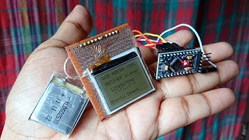 Arduino Pro Mini + Nokia 1202 LCD + Lithum battery = Early smartwatch concept