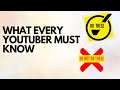 A Must Watch For Every Youtuber If You Want To Safeguard Your Channel.