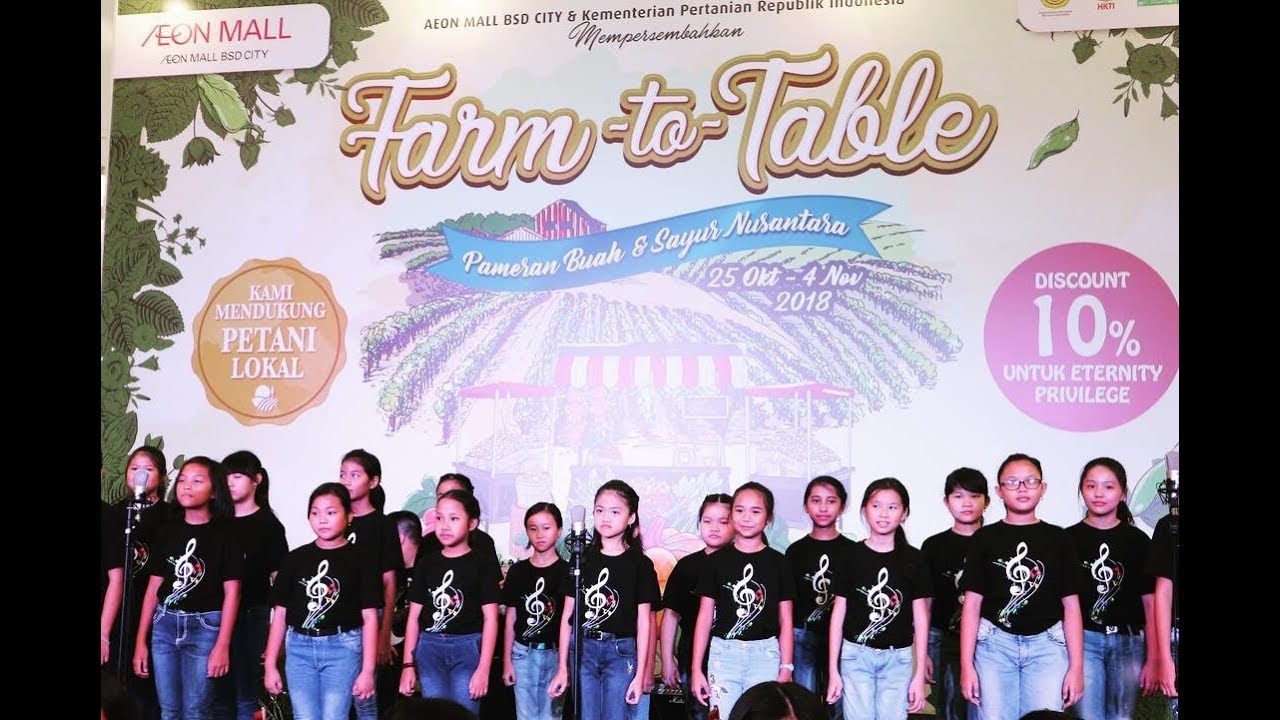 Candle Tree School Students in Concert "Aeon Mall BSD Farm to Table