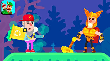 Bowmasters Gameplay Walkthrough Part - 108 (iOS,Android) Lil Dump Jeremy VS Thor The Thundergod