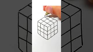 How to Draw The Rubik's Cube for Kids