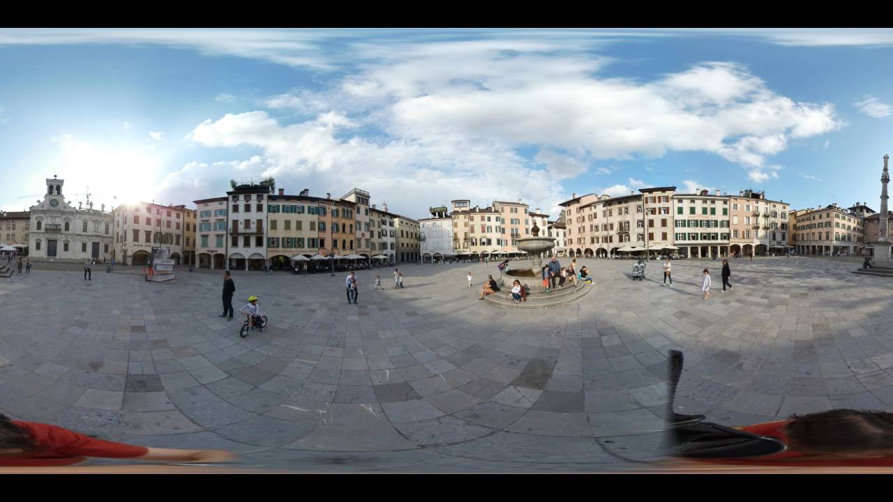 Udine Piazza Matteotti panorama a 360 VR
