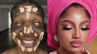 Must Watch 😱 Nigerian Bridal Makeup Transformation 🔥👆😳 Cirugía Plástica 💉 Makeup Tutorial