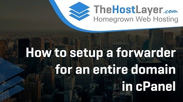 How to setup a forwarder for an entire domain in cPanel