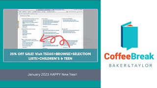 January 2023 Coffee Break HAPPY New Year