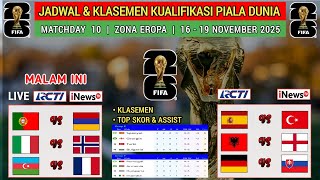 2026 World Cup Qualification Schedule ~ PORTUGAL vs ARMENIA ~ ITALY vs NORWAY | European Zone