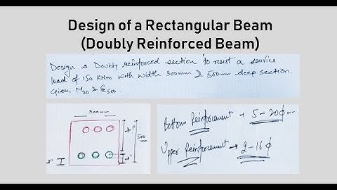 Design Of Doubly Reinforced Beam Section | Hindi | IS 456:2000 | Design of a Rectangular Beam