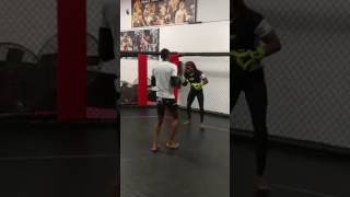 Shawn Rall Training In Ring With Elite Boxing Gloves screenshot 5
